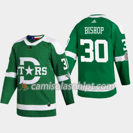 Camisola Dallas Stars Ben Bishop 30 Adidas 2020 Winter Classic Authentic - Homem